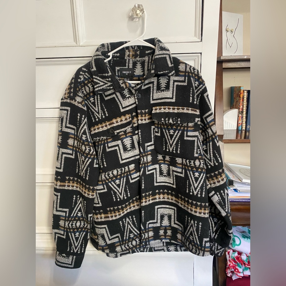 Men's button down shirt jacket!